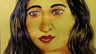 How to draw portrait drawing in water colour Artist Pradip Pal Tutorial ❤️Suryadeep art gallary.