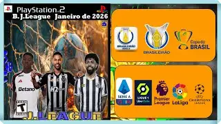 J-League January 2026 PS2 by Ricardo, 100% updated, custom modes, career mode, awesome!