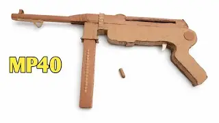 How To Make A Cardboard MP40 That's Actually Shoot | DIY MP40 GUN From Trash