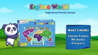 Playautoma Explore World | Interactive AR jigsaw puzzle game for kids