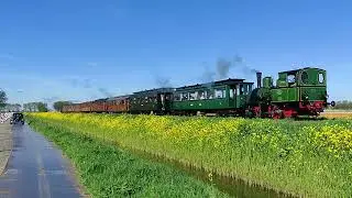 Stoomtrams Hoorn - Medemblik tussen de tulpenvelden
