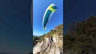 Impossible Cliff Launch 🙅&zwj;♂️​ #speedflying #paragliding #basejump #flying #sketchy