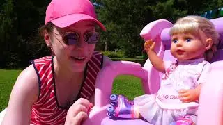 Rullaluistimet Baby Bornin siskolle! Vauvanuket & lelut. Lasten videoita ja nukkeja.