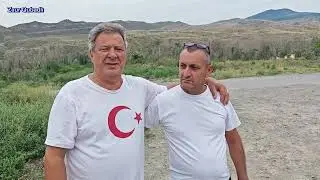 Respublikamızın əməkdar artisti Ağalar Bayramov ilə birgə. Qubadlı, Qəzyan kəndində. 03.08.24