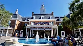 EPCOT The American Adventure Pavilion Tour in 4K | EPCOT World Showcase Walt Disney World 2022
