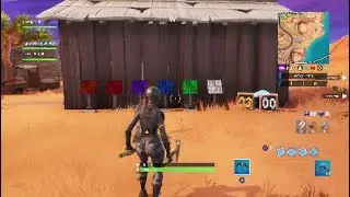 Fortnite Fortbyte #28 Location | Accessible by solving the pattern puzzle outside a desert junkyard