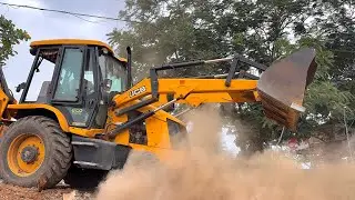 JCB 3DX Heavy Mud Dozing | New Marriage Mahal Parking Site Work || jcb video 