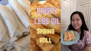 Crispy and Oil less Spring roll Mung Beans Sprout || #airfryer #food #youtube #fyp #foryou #youtuber