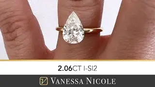 2 CARAT PEAR CUT DIAMOND - Pear Shape Diamond Color Grade & Diamond Size Comparison for Catherine
