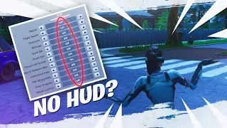 Fortnite on HARD MODE *NO HUD CHALLENGE*