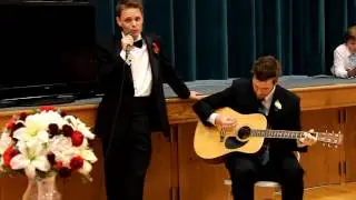 Kellen Garner sings on his wedding day
