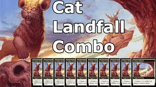 CAT LANDFALL COMBO!  Legacy Glimpse of Tomorrow Felidar Retreat Combo MTG