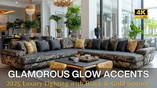 Luxury Lighting Trends 2025: How to Elevate a Black & Gold Interior with Statement Fixtures