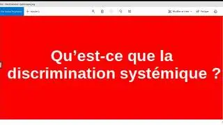 Qu'est-ce que la discrimination systémique ?