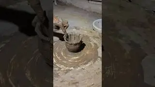 pottery with clay 🏵️#shorts #video #viral #clay