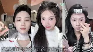 ASMR Makeup & Skincare tutorial 🎀 Satisfying Videos ♡ Aesthetic ✨️