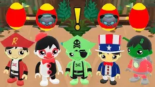 TAG WITH RYAN CLOWN RYAN VS WASHINGTON DC VS GHOST PIRATE VS GREEN RYGLORB VS ADMIRAL EGG SURPRISE