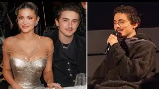 Timothee Chalamet appears flustered as he's asked about wedding to Kylie Jenner