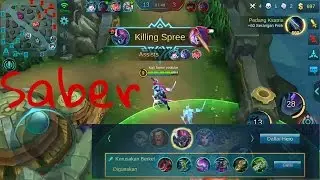 mobile legends...  hero SABER,  game android
