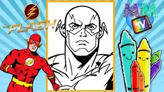 Color The Flash! | Watch Us Color A Flash Coloring Page