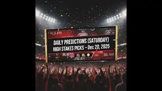 DAILY PREDICTIONS (SATURDAY) HIGH STAKES PICKS &ndash; Dec 20, 2025