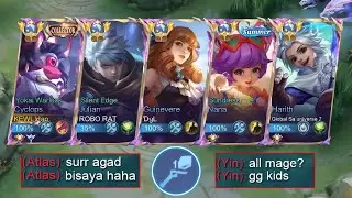5 MAN ALL MAGE IN RANKED GAME?! (this is illegal💀)