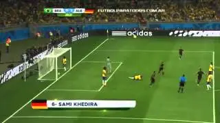 Gol de Khedira  Brasil 0   Alemania 5  Mundial Brasil 2014  F&uacute;tbol Para Todos