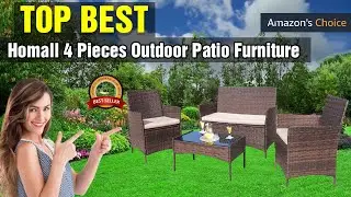 Homall 4 Pieces Outdoor Patio Furniture Set 2021 Guide ✅