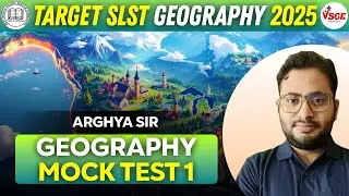 Target WB SSC SLST 2025 | SLST Geography Master Class | Modals Practice | 60 Questions | Arghya Sir