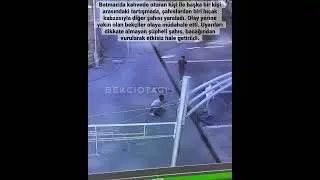 Bıçaklı Saldırganı,  Mahalle Bekçisi Bacağından Vurdu.