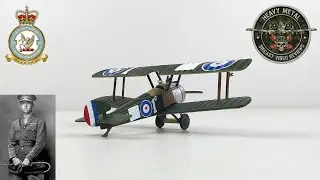 Обзор литой модели самолета Sopwith Camel F.1 канадского аса Уильяма Джорджа Баркера в масштабе 1...