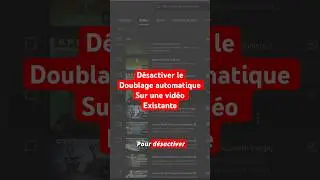 D&eacute;sactiver le doublage automatique Youtube d'une vid&eacute;o existante