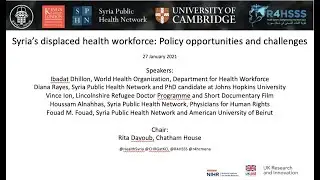 Syria&rsquo;s displaced health workforce: Policy opportunities and challenges