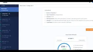 Mock Tests Coding Test -1 Answers | JavaScript |Nxtwave Intensive 2.0| No Audio | No Explanation