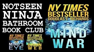 Notseen Ninja Bathroom Book Club - Mind War by Douglas E Richards [360&deg;VR]