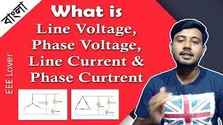 What is Line Voltage, Phase Voltage, Line Current and Phase Current Bangla Tutorial.