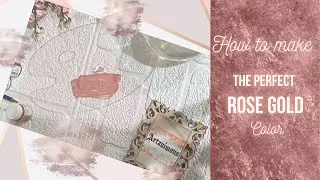 How to make Rose Gold Color | Color Mixing Guide | Acrylic Paints | Metallic Rose Gold