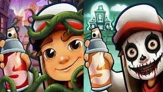 Subway Surfers : Haunted hood 2024 🆚 Hollywood 2026 Map Comparison 