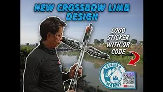 My new crossbow limb design and logo sticker with QR code | @FisherManny612