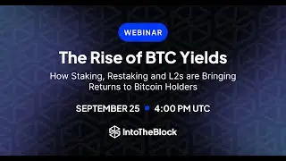 The Rise of BTC Yields