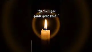 Jesus is the Light 🕯️✨🔖 Hashtags#LightInDarkness #Jesus #Faith