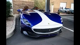 Blu Torrice Ferrari Monza SP2 In Scottsdale!