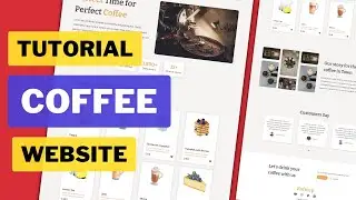 Responsive Coffee Shop Website with HTML CSS and JavaScript | Website Project Step by step