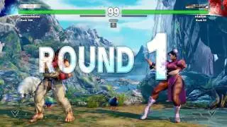 Daigo Umehara (Ryu) VS etanim (Chun Li) SF5 BATTLE LOUNGE FT5