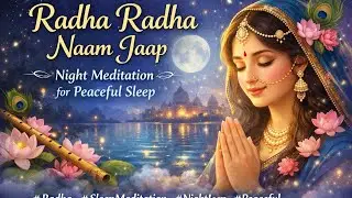 Radha Radha Naam Jaap|Night Meditation for Peaceful Sleep✨ #Radha#SleepMeditation#NightJaap#Peaceful