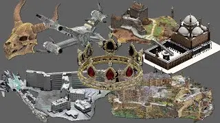 Castles, Sci-fi Spaceships, Crown, Skyscrapers | Minecraft Build Preview