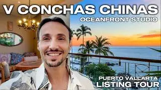 Студия с видом на океан в комплексе V Conchas Chinas | Выход на пляж + бассейн на крыше | Пуэрто-...