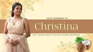 Roce Ceremony of Christina | 08.01.2026 | Baikady Brahmavar