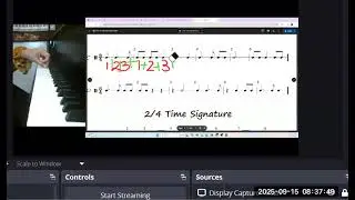 Rhythm #8.1, dotted quarter & 8th notes, counting beat numbers in 3/4, 2/4