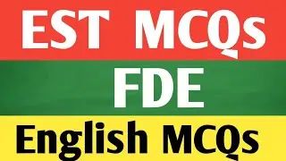 EST FDE Test MCQs 2024 | Elementary School  Teacher past papers MCQs